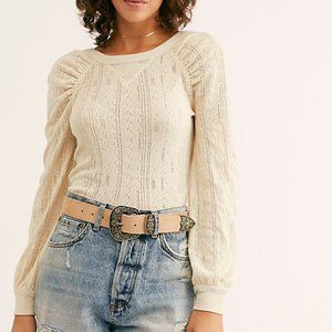 BNWT Ella scoop back free people long sleeve